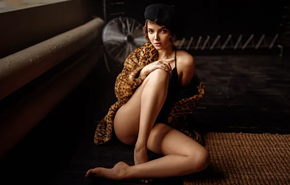 Girl, legs, beauty, on the floor, takes, sexy, George Chernyadev, Georgy Chernyadyev