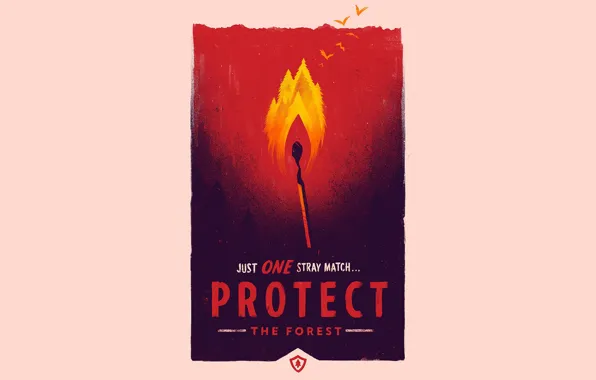 The game, Match, Poster, Art, Campo Santo, Firewatch, Fire watch, Protect the forest