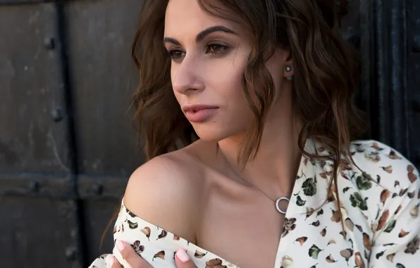 Model, brown hair, Christina, Julia Fedotova