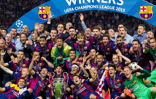 Picture wallpaper, football, Sport, FC Barcelona, UEFA Champions League Winners