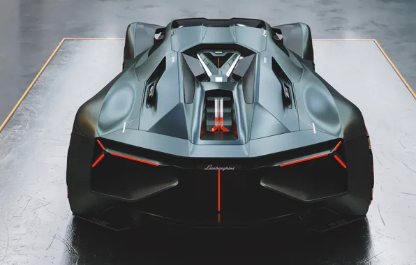 Auto, Lamborghini, Machine, Art, Rendering, Supercar, Hypercar, Lamborghini The Third Millennium