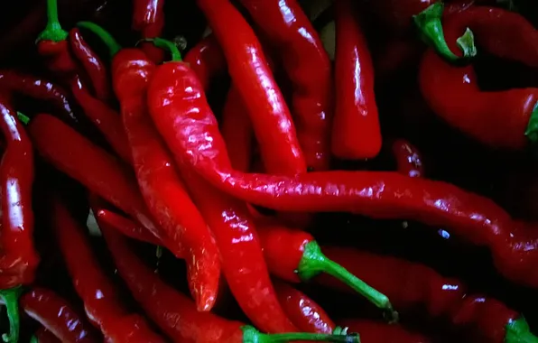 Picture fire, light, hot pepper, Chile