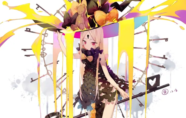 Paint, anime, art, girl, keys, threads, Fate Grand Order, The destiny of a great campaign