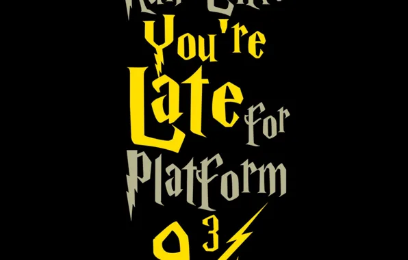 Picture black, yellow, Harry Potter