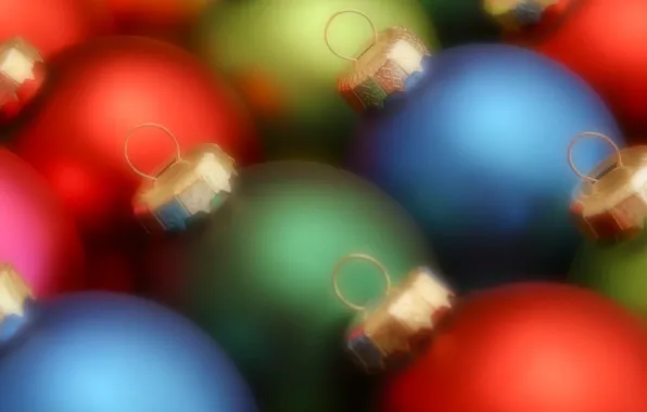Balls, color, New year