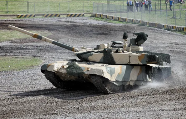 Dust, disguise, T-90MS, Russian tank, in the Cape