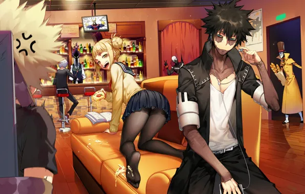 Bar, the bandits, hostage, My hero Academy, Boku No Hero Academy