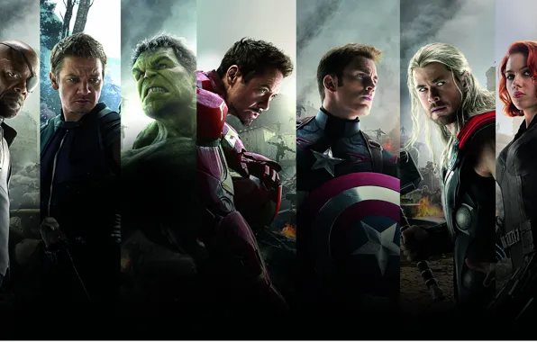 Picture Scarlett Johansson, Heroes, Hulk, Iron Man, The, Captain America, Team, Thor