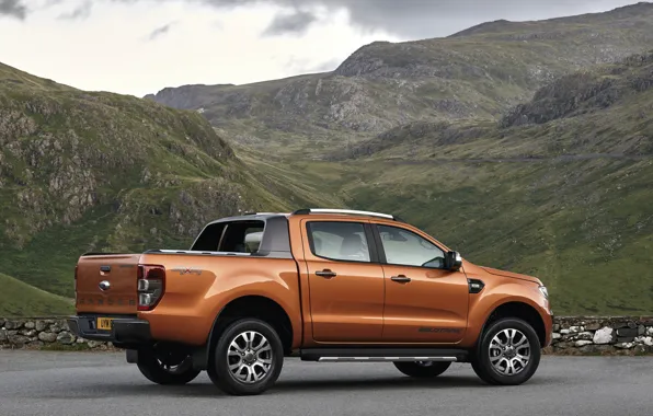 Picture mountains, Ford, Parking, pickup, Ranger, Wildtrak