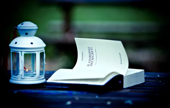 Picture love, candle, lantern, book