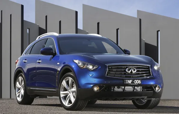 Picture blue, Infiniti, Infiniti, crossover, FX30d S, the front.background