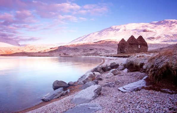 Picture the sky, nature, lake, Scotland, Scottish, Loch Assynt