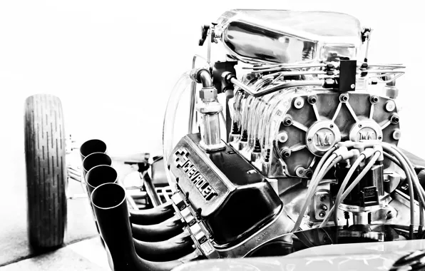 Engine, Corvette, Chevrolet, engine, motor