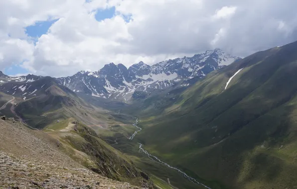 Landscape, mountains, nature, landscape, nature, mountains, the Caucasus, Dombay