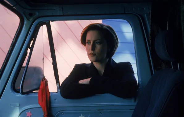 Picture the series, The X-Files, Classified material, given, scully
