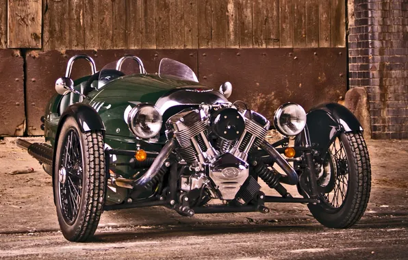 Picture background, engine, gate, green, 2011, the front, Morgan, Morgan