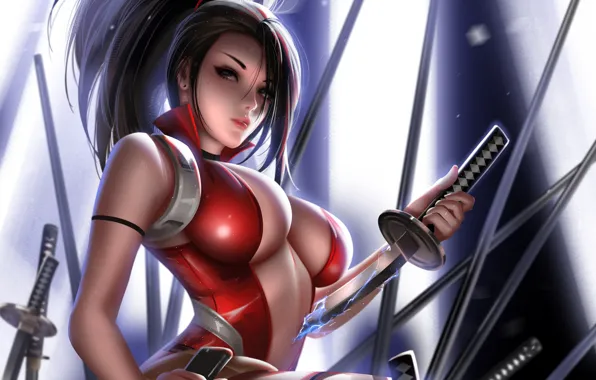 Girl, sword, katana, My Hero Academia, Boku No Hero Academy, My Hero Academy, Airoso Momo, …