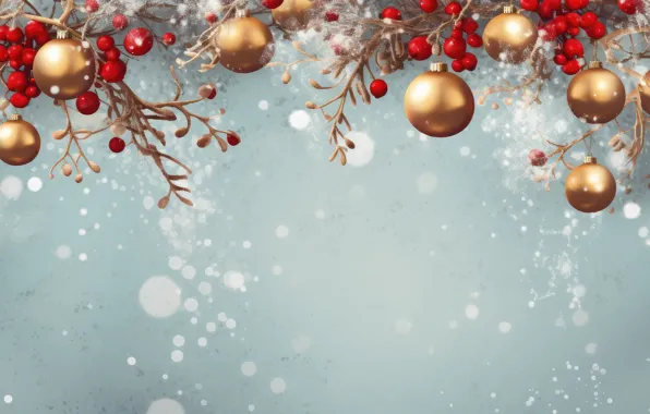 Balls, balls, Christmas, New year, Christmas decorations, Christmas decorations, AI art, neural network