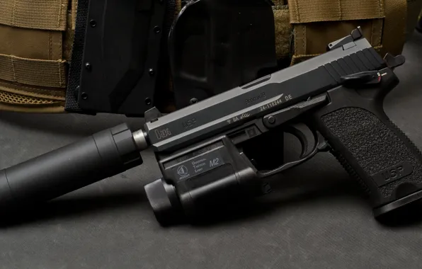 Germany, muffler, USP, self-loading pistol, Heckler&amp;Koch, 9SD