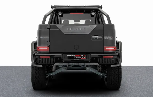 Picture black, Mercedes, Brabus, rear view, Gaelic, BRABUS, Mercedes-Benz G-Class, 2023