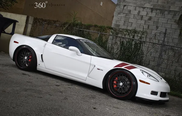 Corvette, 360, z06, forged, whitte