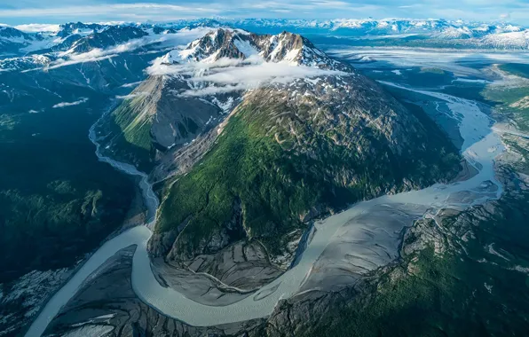 Mountains, Canada, national Park, Yukon, Clean, Park reservation