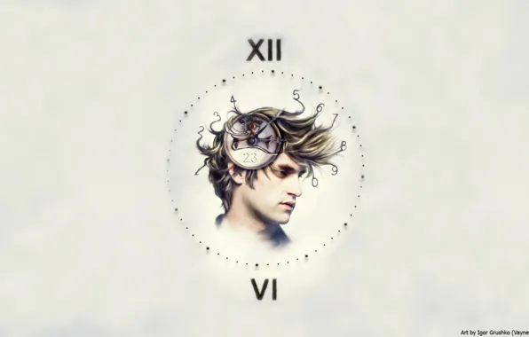 Time, Watch, Portrait, Steampunk, Mind, Destruction