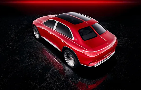 Mercedes-Benz, Vision, rear view, the view from the top, 2018, Mercedes-Maybach, electrocreaser, Ultimate Luxury