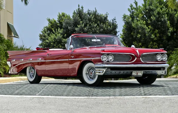 Convertible, Pontiac, Pontiac, the front, Convertible, 1959, Catalina, Catalina