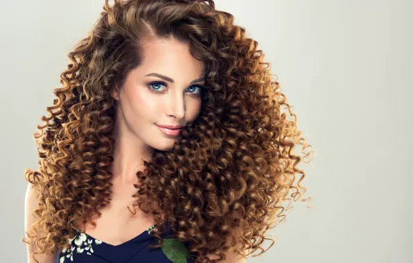 Look, girl, face, makeup, brunette, hairstyle, curls, edwardderule