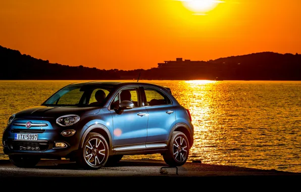 Picture sunset, 2018, Fiat, Mirror, 500X