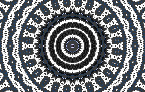 Pattern, color, round, kaleidoscope