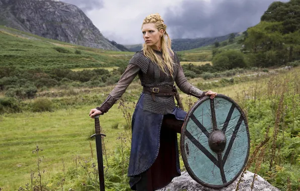 Picture nature, sword, the series, shield, drama, Vikings, historical, The Vikings
