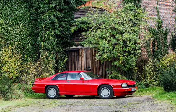Picture Red, Sports car, Classic car, Jaguar XJR-S