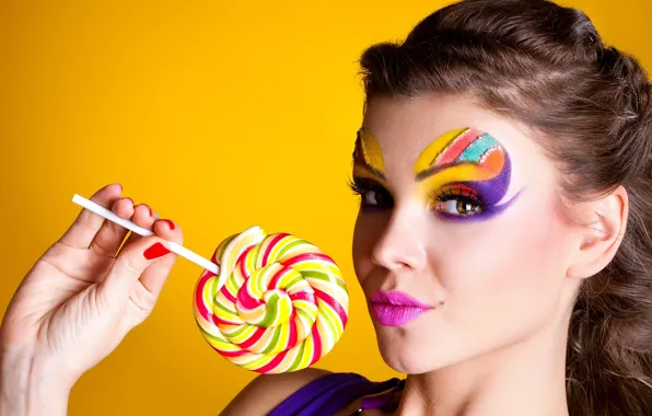 Picture colors, candy, makeup