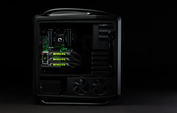 Picture computer, black, Nvidia, stylish, GeForce GTX Titan, powerful