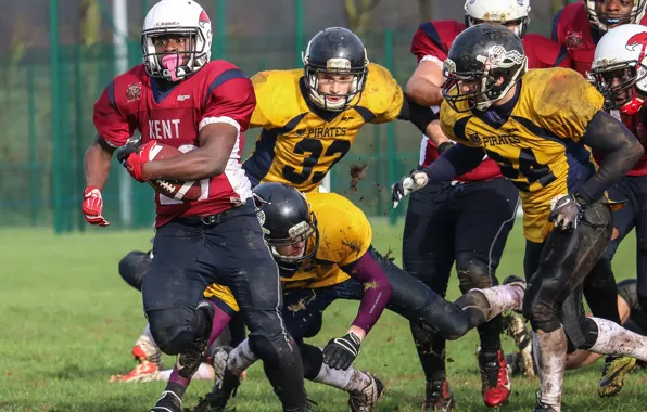 Sport, american football, 20 seconds to touchdown