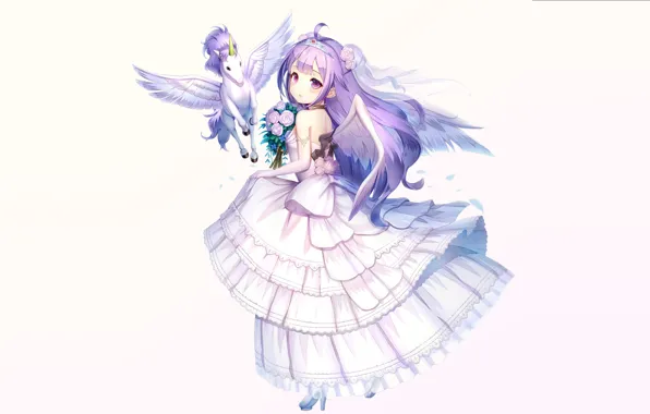 Girl, Unicorn, The bride, Pegasus, Azur Lane