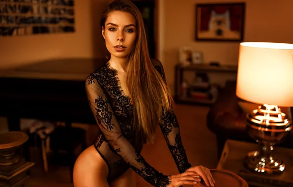 Look, light, room, model, lamp, makeup, figure, hairstyle