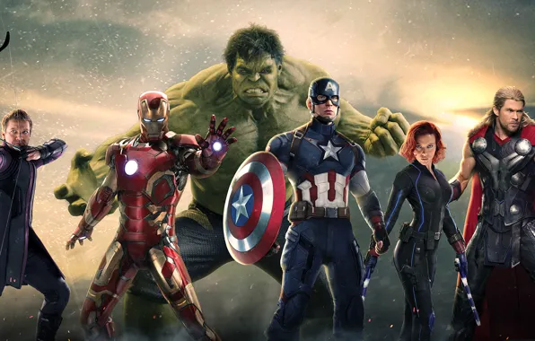 Picture Scarlett Johansson, Hulk, Robert Downey Jr, Iron Man, Captain America, thor, Black Widow, Natasha Romanoff