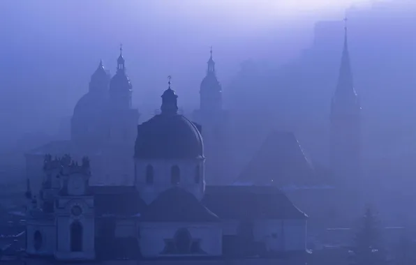 Picture fog, Austria, Salzburg