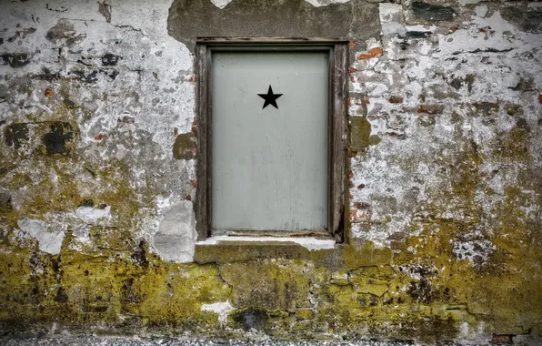 Wall, star, window