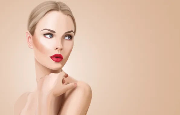 Picture girl, art, beautiful