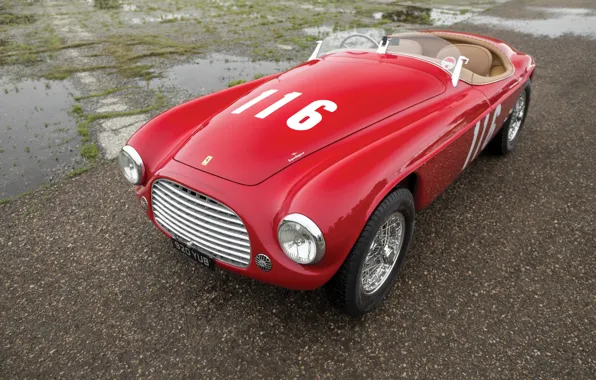 Ferrari, Classic, 1950, Classic car, Barchetta, Sports car, Ferrari 166 MM Barchetta, Ferrari 166