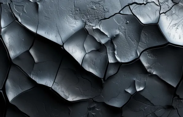 Surface, light, abstraction, cracked, the dark background, black, banner, black background