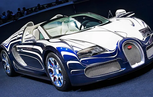 Auto, blue, Bugatti