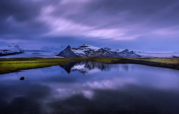 Lake, reflection, Iceland, Iceland