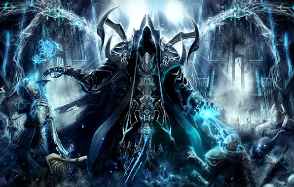 Picture darkness, magic, the darkness, destruction, chaos, diablo 3, Reaper of Souls, Malthael
