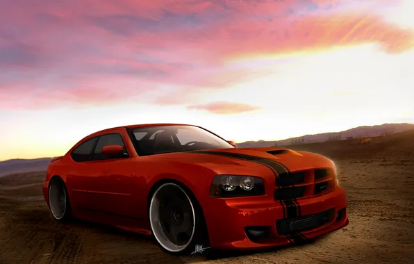 Picture srt, drawing, dodge, charger