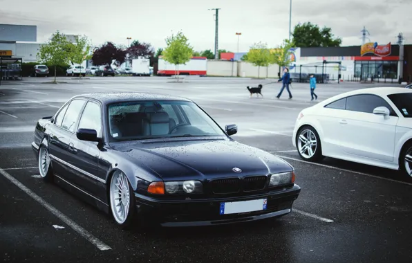 BMW, tuning, Stance, E38, 740il
